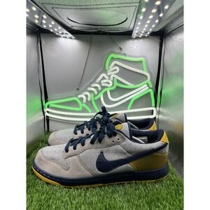 Nike Air Zoom Dunkesto Size 12.5 Zen Grey Midnight Navy Varsity Maize 315207-041